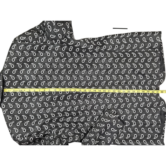 Mens Leonardi Blazer Size 3X Paisley Gray White Double Back Vent - Picture 4 of 11